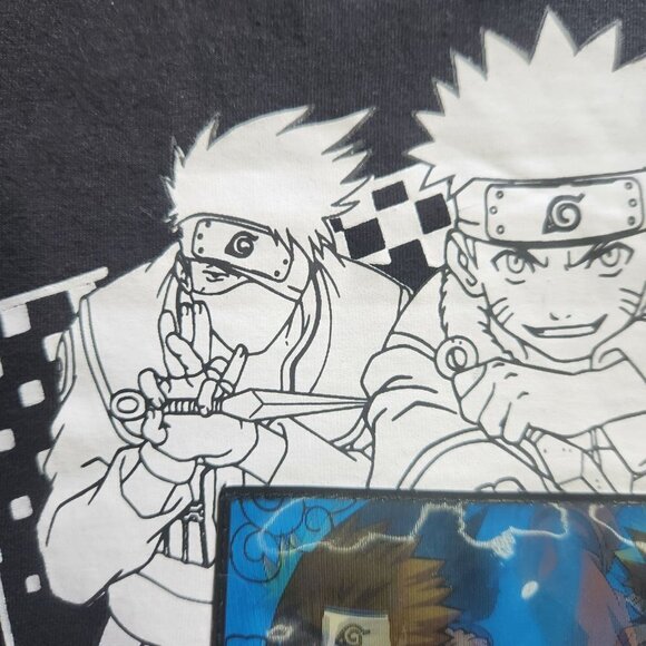 Anime Naruto T-Shirt Holograph Image Changing Youth XL 14-16 Rare - Picture 3 of 16